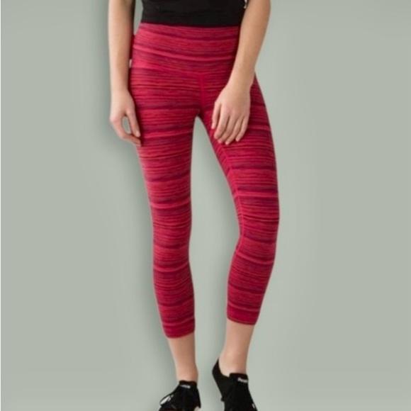 lululemon athletica Pants - Lululemon Wunder Under Hi-Rise Cropped Leggings